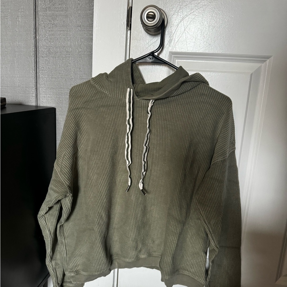 Aerie Sage Ribbed Pullover